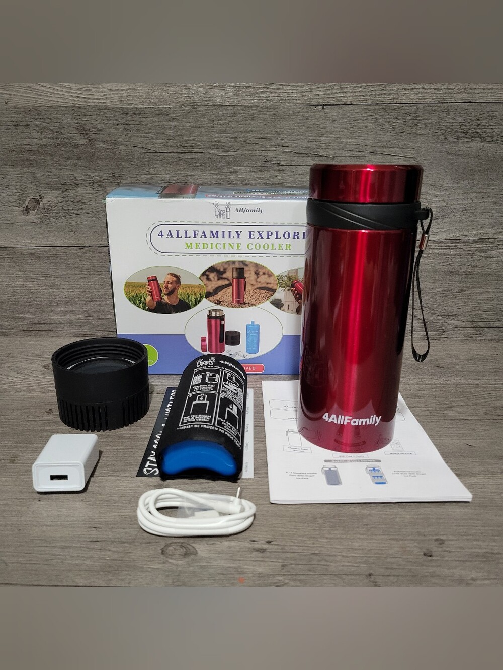 4AllFamily Explorer/Voyager USB Cooler Red Big Nomad